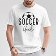 サッカー おじさん お父さん プレーヤー コーチ 試合 デー ギフト ボーイフレンド 男性 Tシャツ 面白い贈り物
