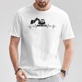 ショベル ハートビート 重機 オペレーター ハートビート Tシャツ 面白い贈り物