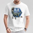 ジュラシック・ワールド Blue Data Tシャツ 面白い贈り物
