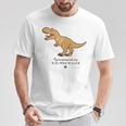 ジュラシック・ワールド Tyrannosaurus Rex Loose Illust Tシャツ 面白い贈り物