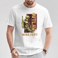 スターウォーズ ボバ・フェットの本 アウトロー 叙事詩 レトロ ポートレート Tシャツ 面白い贈り物