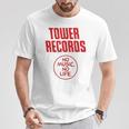 タワーレコード 音楽 レトロ ヴィンテージ 生活 Tシャツ 面白い贈り物
