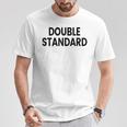 ダブルスタンダード Tシャツ 面白い贈り物