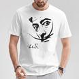 ダリの肖像画 Tシャツ 面白い贈り物