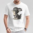 チワワ 犬 かわいい いぬ 子犬 ペット イラスト Tシャツ 面白い贈り物