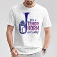 テナーホーンブラスバンドマーチングバンドおもしろ音楽 Alto Horn Or Tenor Horn Joke Tシャツ 面白い贈り物