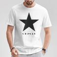 デヴィッド・ボウイ音楽ロックスターロゴ Tシャツ 面白い贈り物