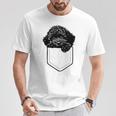 トイプードルのポケット Tシャツ 面白い贈り物