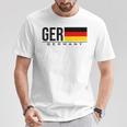 ドイツ 国旗 ドイツ カントリーコード Gerスポーツゲーム アスリート Tシャツ 面白い贈り物
