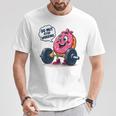 ドーナツストップワーキング ドーナツ ジム ワークアウト ウェイトリフティング 面白い Tシャツ 面白い贈り物