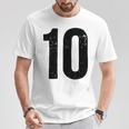 ナンバー10 Tシャツ 面白い贈り物