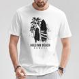 ハレイワ ビーチ ハワイ サーフィン ビンテージ サーフィン サーファー Tシャツ 面白い贈り物