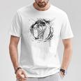 バスケットボールフープグラフィティレジャースポーツ Tシャツ 面白い贈り物