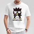 バッドばつ丸 あっかんべー ダークカラー Tシャツ 面白い贈り物
