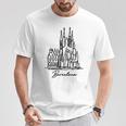 バルセロナ サグラダ ファミリア スペイン お土産 Tシャツ 面白い贈り物