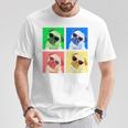 パグ 面白いtシャツ 犬 かわいい メンズ 子供 おもしろ 服 雑貨 グッズ ネタ わんこ イヌ 黒パグ 長袖tシャツ Tシャツ 面白い贈り物