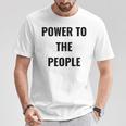 パワー・トゥ・ザ・ピープル Tシャツ 面白い贈り物