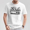 ビッグテキサス 不思議の国のアリス マッドハッターズ ティーパーティーtシャツ Tシャツ 面白い贈り物