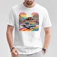ビンテージ サンフランシスコ ケーブルカーf カストロ カリフォルニア Lgbtq 長袖tシャツ Tシャツ 面白い贈り物