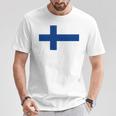 フィンランド国旗 ノルディック クロス Tシャツ 面白い贈り物