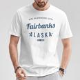 フェアバンクス アラスカ ヴィンテージ ミニマリスト お土産 Ak フェアバンクス Tシャツ 面白い贈り物