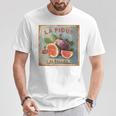 フランス イチジク ビンテージtシャツ Tシャツ 面白い贈り物