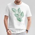 ブナの葉 植物 自然と森林 木のグラフィックス Tシャツ 面白い贈り物