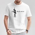 ブラックスワンレイクバレエバレリーナポワントダンスダンサーグラフィック Tシャツ 面白い贈り物