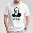 ブラームス ヨハネス・ブラームス クラシック音楽 Tシャツ 面白い贈り物