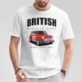 ブリティッシュクラシックスポーツカーズ 有名なラリーミニ Tシャツ 面白い贈り物