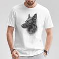 ベルギーシェパード 犬 グラフィック ペットアート ベルギーシェパード Tシャツ 面白い贈り物