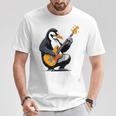 ベースギターを弾くペンギン ペンギン Tシャツ 面白い贈り物