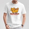 ホットドッグ 猫 かわいい 和 面白い 食べ物 動物 長袖tシャツ Tシャツ 面白い贈り物