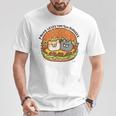 ボンレス犬とボンレス猫 ハンバーガー Tシャツ 面白い贈り物