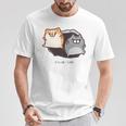 ボンレス犬とボンレス猫 参上 Tシャツ 面白い贈り物