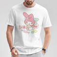 マイメロディ キャンディ ライトカラー Tシャツ 面白い贈り物