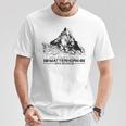 マッターホルン スイス アルプス ツェルマット ハイキング 山 アドベンチャー Tシャツ 面白い贈り物