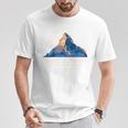 マッターホルン山 ツェルマット ハイキング スイス ギフト 長袖tシャツ Tシャツ 面白い贈り物