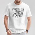 マヤの守護神テスカトリポカの戦士アステカインディアンメキシコ Tシャツ 面白い贈り物