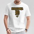 マラドーナ 10 長袖tシャツ Tシャツ 面白い贈り物