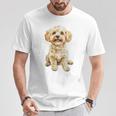 マルチプー犬モチーフペットイラストマルチプー Tシャツ 面白い贈り物