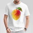 マンゴーフルーツモチーフアートマンゴー Tシャツ 面白い贈り物