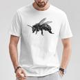 ミツバチ ステンシル セイブ 蜂 ハニー昆虫 Tシャツ 面白い贈り物