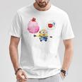 ミニオン Water Colorcotton Candy Bob Tシャツ 面白い贈り物