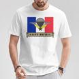 ミリタリー サンミッシェル 守護空挺部隊 フランス軍 長袖tシャツ Tシャツ 面白い贈り物