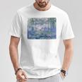 モネ 睡蓮 Tシャツ 面白い贈り物