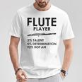 ユーモラスなフルート 愛好家 ステートメント皮肉なフルート 面白い Tシャツ 面白い贈り物