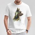 ヨークシャーテリア 犬 モチーフ ペット アートワーク ヨークシャーテリア Tシャツ 面白い贈り物