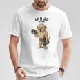 ラブラドールレトリバー 犬用筋肉トレーニング ダンベル付き Tシャツ 面白い贈り物