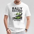メンズ ラリーレース 父 ファニー ラリーカー レーシング お父さん Tシャツ 面白い贈り物